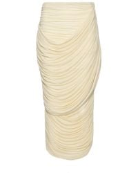 Magda Butrym - Draped Midi Skirt - Lyst