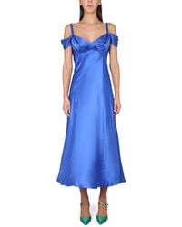 Alberta Ferretti - Off-The-Shoulder Dress - Lyst