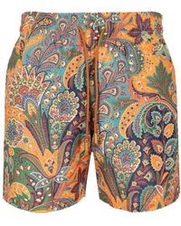Etro - Swimsuit With Paisley Print - Lyst
