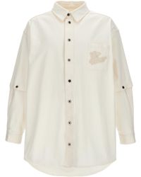 Off-White c/o Virgil Abloh - Denim Overshirt Shirt, Blouse - Lyst