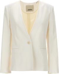 Isabel Marant - Manzil Blazer And Suits Bianco - Lyst