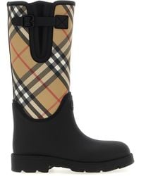 Burberry - Marsh Stamp Stivali E Stivaletti Nero-Donna - Lyst