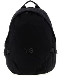 Y-3 - Logo Backpack Zaini E Valigie Nero-Donna - Lyst