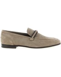 Brunello Cucinelli - Penny Loafer Mocassini Grigio-Donna - Lyst