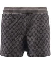 【関税&送料込】Gucci Gg Supreme Fabric Shorts Gucci Men's GG Supreme Jacquard Shorts in Beige Gucci