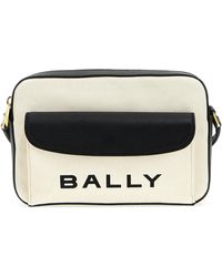 Bally - Bar Daniel Crossbody Bags White/black - Lyst