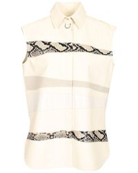 DURAZZI MILANO - Sleeveless Leather Shirt Shirts - Lyst