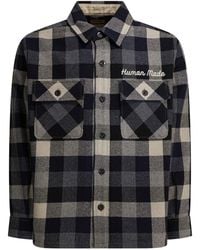 Human Made - Wool Overshirt Jacket Jackets And Coats Black - Lyst