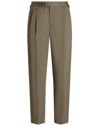 Dolce & Gabbana - Pleated Buckle Trousers - Lyst