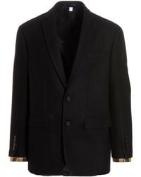 Burberry - Wool Tailored Blazer Jacket - Lyst