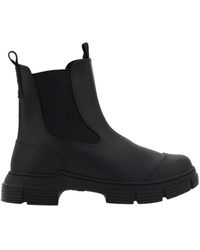 Ganni - Rubber City Boots, Ankle Boots - Lyst