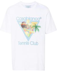 Casablanca - T-Shirt With Graphic Print - Lyst