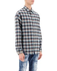 DSquared² - Check Shirt With Layered Sleeves - Lyst