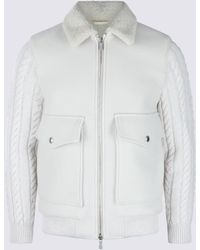Eleventy - Wool Leather Jacket - Lyst