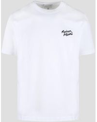 Maison Kitsuné - Maison Kitsune Handwriting T-Shirt - Lyst