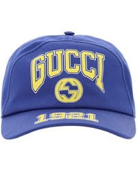 Gucci - Print Cotton Baseball Hat - Lyst