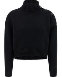 Yves Salomon - Funnel-Neck Sweater Sweaters And Cardigans - Lyst
