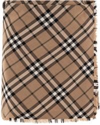 Burberry - Check Wool Blend Mini Kilt - Lyst