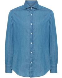 Brunello Cucinelli - Camicie Cotone-Uomo - Lyst