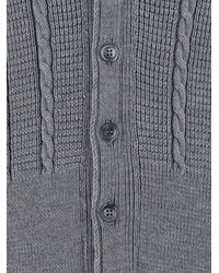 Thom Browne - Cable Stitch Relaxed V Neck Cardigan In - Lyst