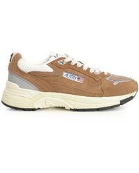 Autry - Metallic Low-Profile Sneakers With Distinctive Accents - Lyst