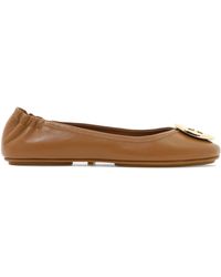 Tory Burch - Minnie Travel Ballet With Metal Logo - Lyst