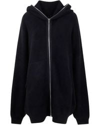 Rick Owens - Felpa Con Cappuccio E Zip-Uomo - Lyst