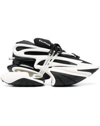 Balmain - Leather Sneakers - Lyst
