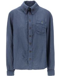 Vivienne Westwood - Camicia Crewe Krall In Lino - Lyst