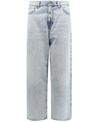 Haikure - Cotton Jeans With Back Logo Patch - Lyst