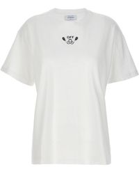 Off-White c/o Virgil Abloh - Embr Bandana Arrow T Shirt Bianco/Nero - Lyst