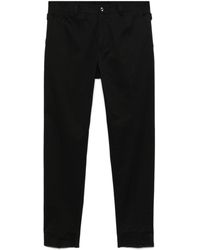 Dolce & Gabbana - Logo-Embroidered Tapered Leg Cotton Trousers - Lyst