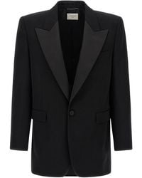 Saint Laurent - Blazer 'Smoking' - Lyst