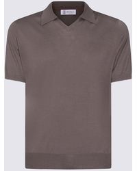 Brunello Cucinelli - Cotton Polo Shirt - Lyst