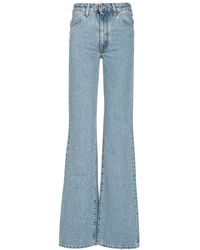 The Attico - Denim Long Trousers - Lyst