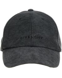 Givenchy - Logo Embroidery Baseball Cap Cappelli Grigio - Lyst