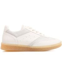 MM6 by Maison Martin Margiela - Low-Top Leather Sneakers - Lyst