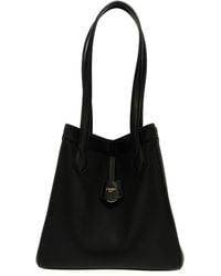 Fendi - Medium Convertible Handbag With Top Handles And Logo Pendant - Lyst