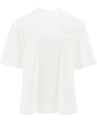 The Attico - Kilie Oversized T Shirt With Padded Shoulders - Lyst