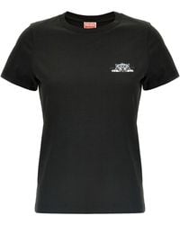KENZO - Happy Tiger Cotton T-Shirt - Lyst