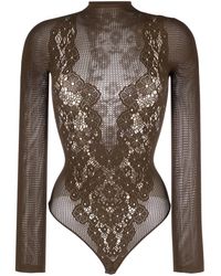 Wolford - Bodysuit With Lace - Lyst