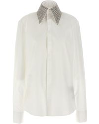 Balmain - Jewel Collar Shirt Camicie Bianco - Lyst