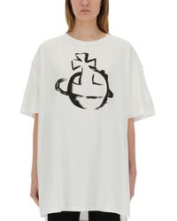 Vivienne Westwood - "stencil Orb" Oversized T-shirt - Lyst