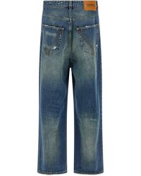 Vetements Fire Big-shape Jeans in Red for Men | Lyst Canada
