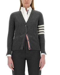 Thom Browne - Cardigan Scollo A V - Lyst