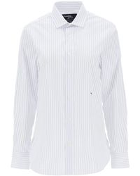 HOMME GIRLS - Striped Poplin Shirt - Lyst