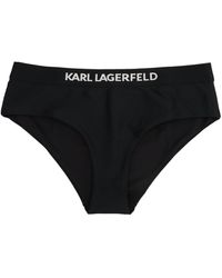 Karl Lagerfeld - 'karl' Logo Bikini Bottom - Lyst