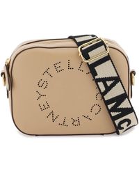 Stella McCartney - Camera Bag Con Logo Stella Traforato - Lyst