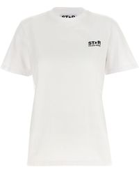Golden Goose - Star T Shirt Bianco/Nero - Lyst