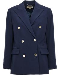 Michael Kors - Double-Breasted Blazer Giacche Blu - Lyst